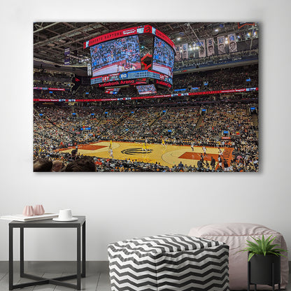 Scotiabank Arena Raptors, Stadium Canvas, Sport Art, Gift for him, Man Cave Decor, Art Print, Canvas Print Wall Art