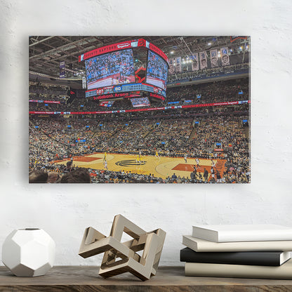 Scotiabank Arena Raptors, Stadium Canvas, Sport Art, Gift for him, Man Cave Decor, Art Print, Canvas Print Wall Art
