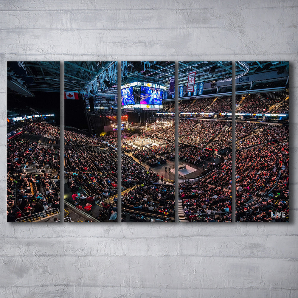 Scotiabank Arena, Stadium Canvas, Sport Art, 5 Panel B, Extra Large Canvas, Canvas Print Wall Art