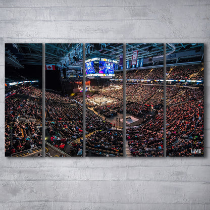 Scotiabank Arena, Stadium Canvas, Sport Art, 5 Panel B, Extra Large Canvas, Canvas Print Wall Art