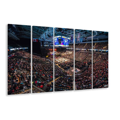 Scotiabank Arena, Stadium Canvas, Sport Art, 5 Panel B, Extra Large Canvas, Canvas Print Wall Art