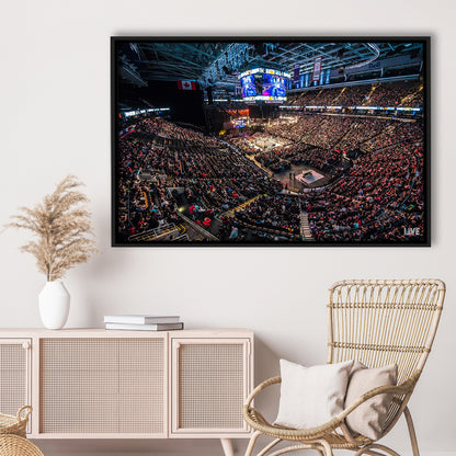 Scotiabank Arena, Stadium Canvas, Sport Art, Framed Canvas Print Wall Art, Floating Frame