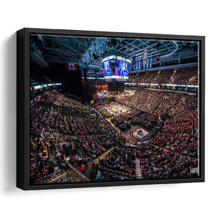 Scotiabank Arena, Stadium Canvas, Sport Art, Framed Canvas Print Wall Art, Floating Frame