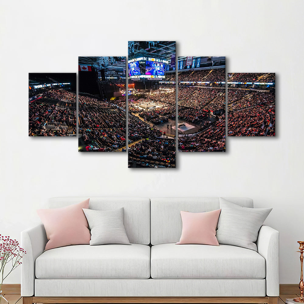 Scotiabank Arena, Stadium Canvas, Sport Art, Gift for him, 5 Panel, Large Canvas, Canvas Print Wall Art