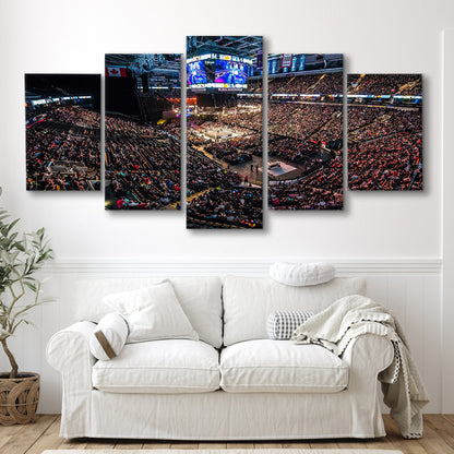 Scotiabank Arena, Stadium Canvas, Sport Art, Gift for him, 5 Panel, Large Canvas, Canvas Print Wall Art
