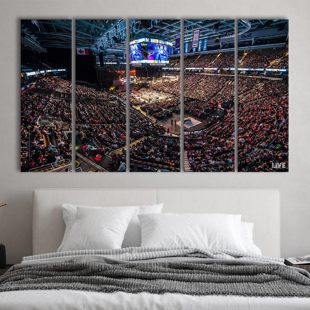 Scotiabank Arena, Stadium Canvas, Sport Art, 5 Panel B, Extra Large Canvas, Canvas Print Wall Art