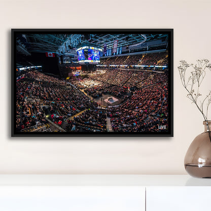 Scotiabank Arena, Stadium Canvas, Sport Art, Framed Canvas Print Wall Art, Floating Frame