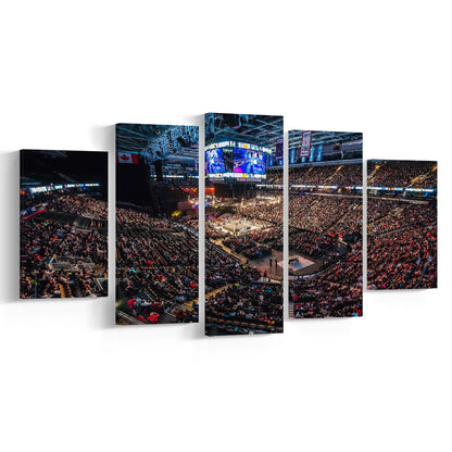 Scotiabank Arena, Stadium Canvas, Sport Art, Gift for him, 5 Panel, Large Canvas, Canvas Print Wall Art