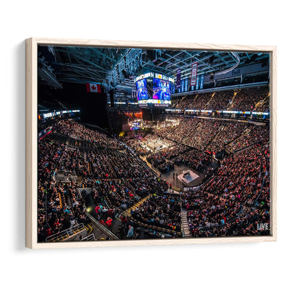 Scotiabank Arena, Stadium Canvas, Sport Art, Framed Canvas Print Wall Art, Floating Frame