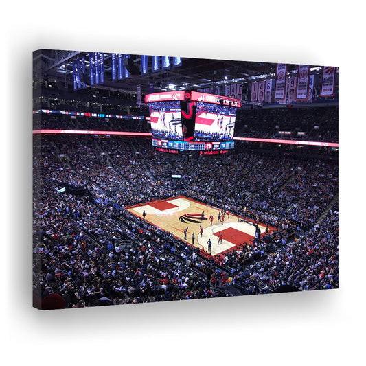 Scotiabank Arena in Toronto, Stadium Canvas, Sport Art, Gift for him, Man Cave Decor, Art Print, Canvas Print Wall Art