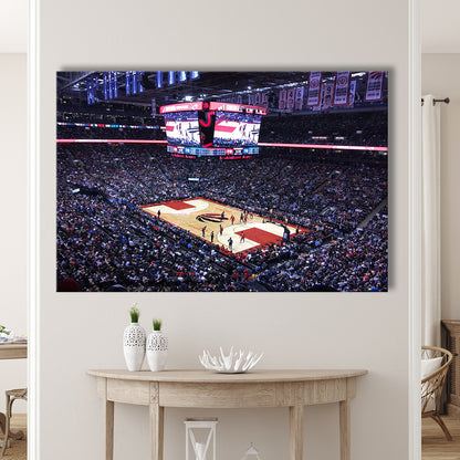 Scotiabank Arena in Toronto, Stadium Canvas, Sport Art, Gift for him, Man Cave Decor, Art Print, Canvas Print Wall Art