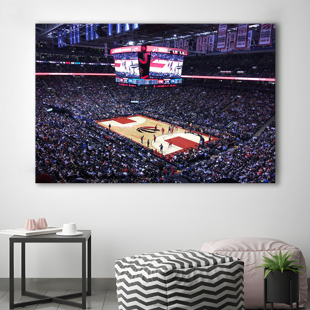Scotiabank Arena in Toronto, Stadium Canvas, Sport Art, Gift for him, Man Cave Decor, Art Print, Canvas Print Wall Art