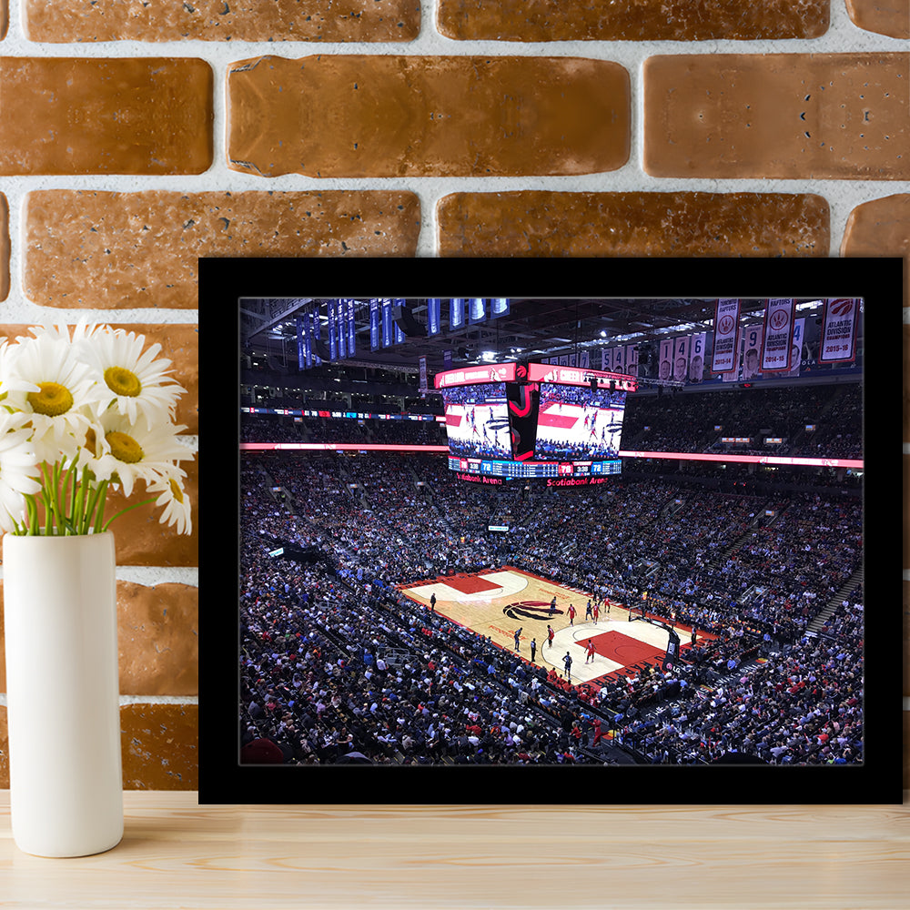 Scotiabank Arena in Toronto, Stadium Canvas, Sport Art, Gift for him, Framed Art Print Wall Decor, Picture Framed