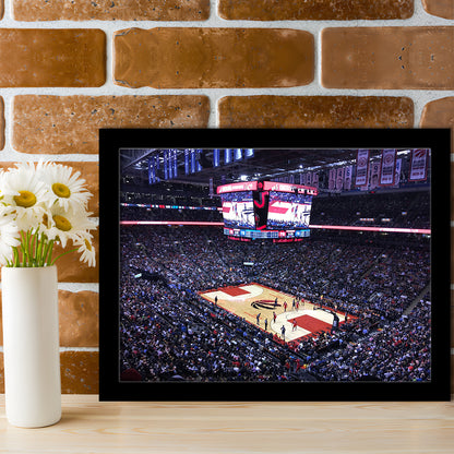 Scotiabank Arena in Toronto, Stadium Canvas, Sport Art, Gift for him, Framed Art Print Wall Decor, Picture Framed