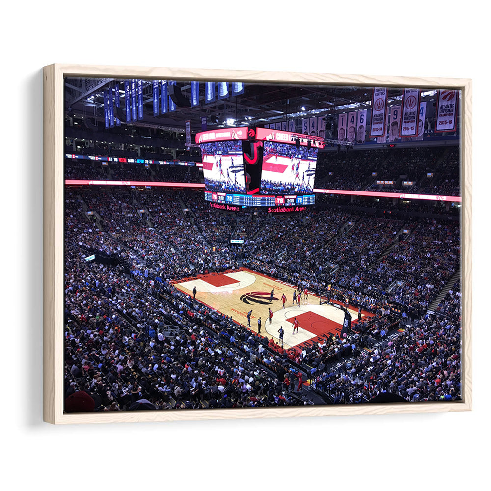 Scotiabank Arena in Toronto, Stadium Canvas, Sport Art, Framed Canvas Print Wall Art, Floating Frame