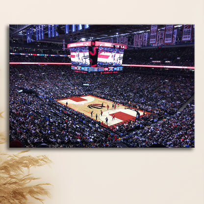 Scotiabank Arena in Toronto, Stadium Canvas, Sport Art, Gift for him, Man Cave Decor, Art Print, Canvas Print Wall Art