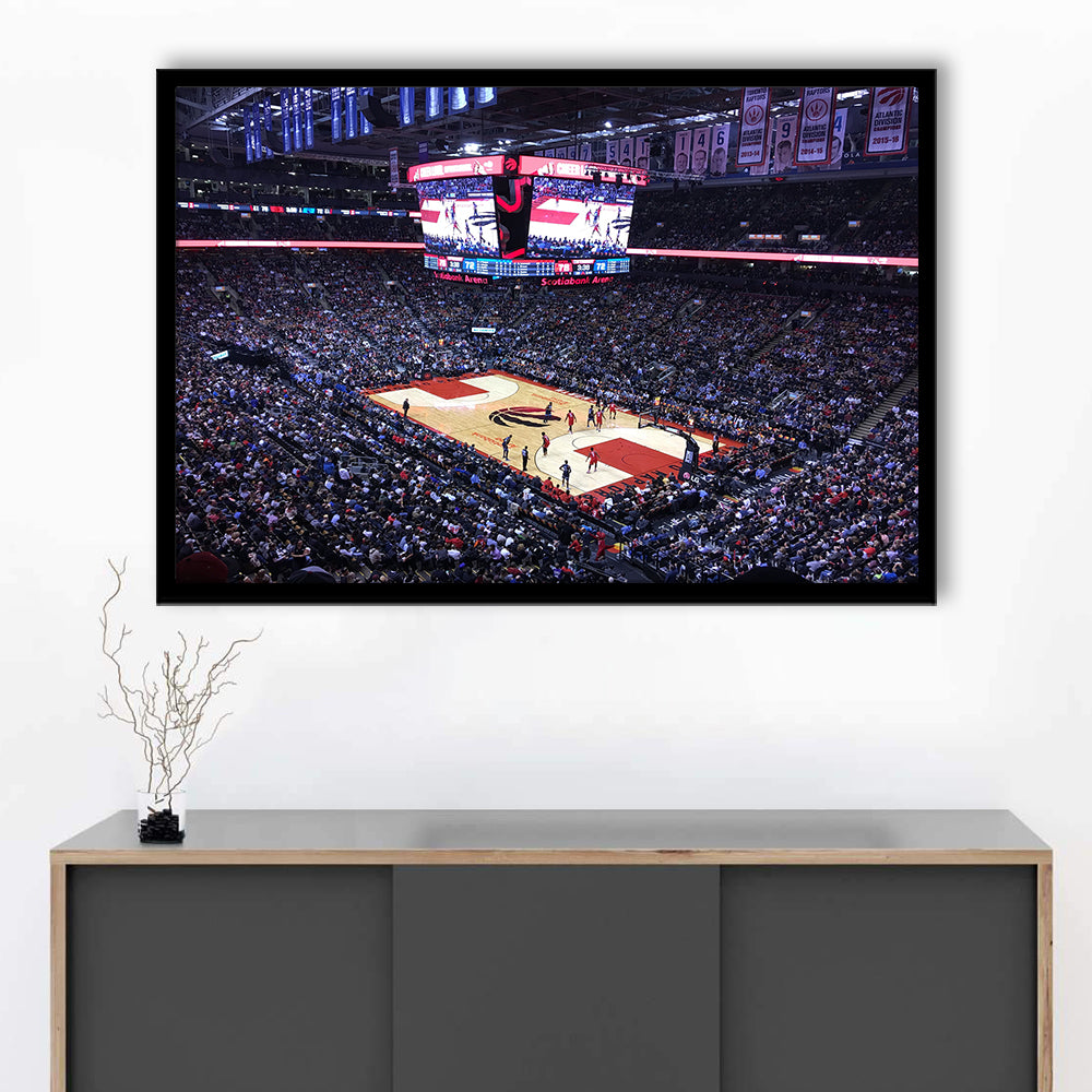 Scotiabank Arena in Toronto, Stadium Canvas, Sport Art, Gift for him, Framed Art Print Wall Decor, Picture Framed
