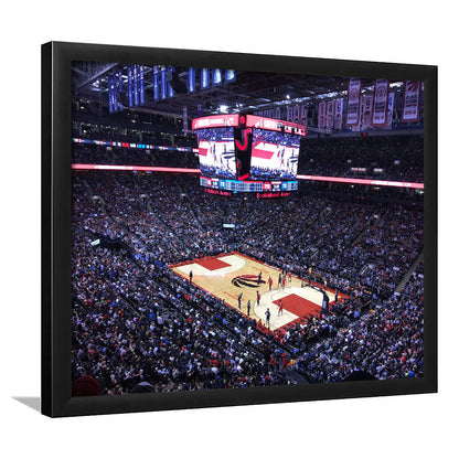 Scotiabank Arena in Toronto, Stadium Canvas, Sport Art, Gift for him, Framed Art Print Wall Decor, Picture Framed