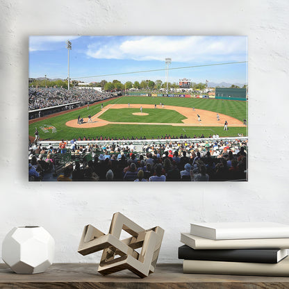 Scottsdale Stadium, Stadium Canvas, Sport Art, Gift for him, Man Cave Decor, Art Print, Canvas Print Wall Art