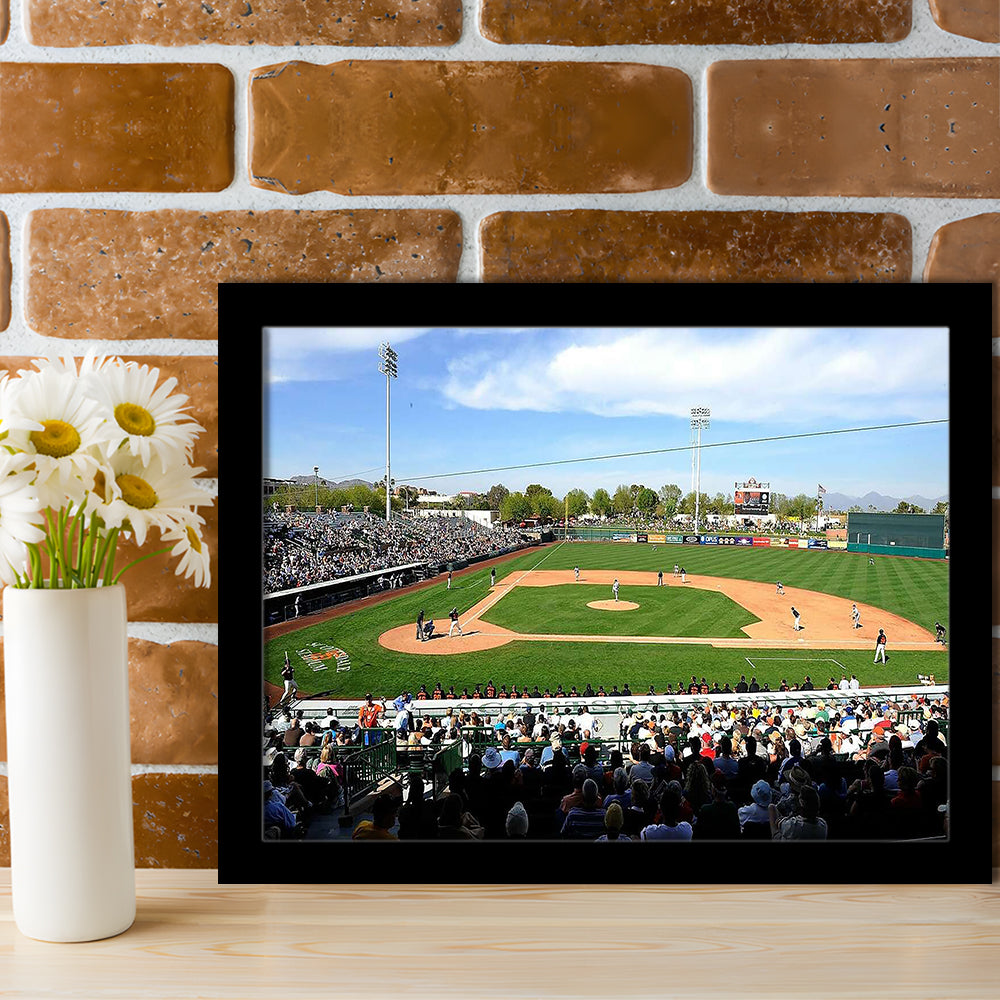Scottsdale Stadium, Stadium Canvas, Sport Art, Gift for him, Framed Art Print Wall Decor, Picture Framed