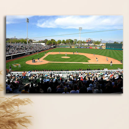Scottsdale Stadium, Stadium Canvas, Sport Art, Gift for him, Man Cave Decor, Art Print, Canvas Print Wall Art