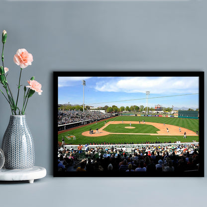 Scottsdale Stadium, Stadium Canvas, Sport Art, Gift for him, Framed Art Print Wall Decor, Picture Framed