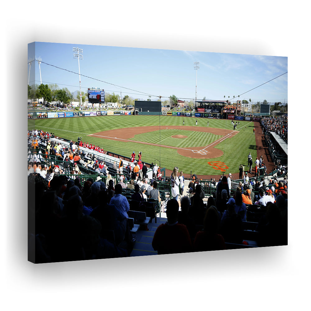 Scottsdale Stadium in Scottsdale, Stadium Canvas, Sport Art, Gift for him, Man Cave Decor, Art Print, Canvas Print Wall Art