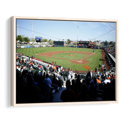 Scottsdale Stadium in Scottsdale, Stadium Canvas, Sport Art, Framed Canvas Print Wall Art, Floating Frame