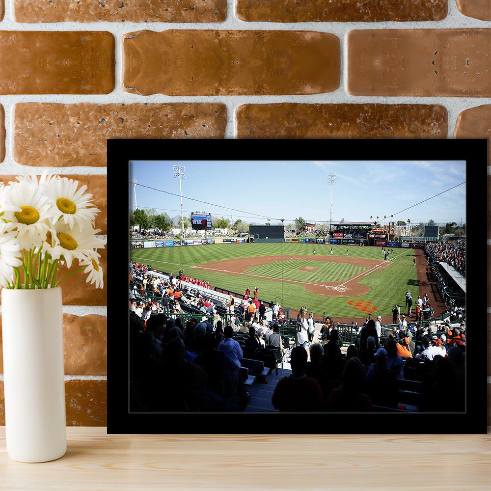 Scottsdale Stadium in Scottsdale, Stadium Canvas, Sport Art, Gift for him, Framed Art Print Wall Decor, Picture Framed