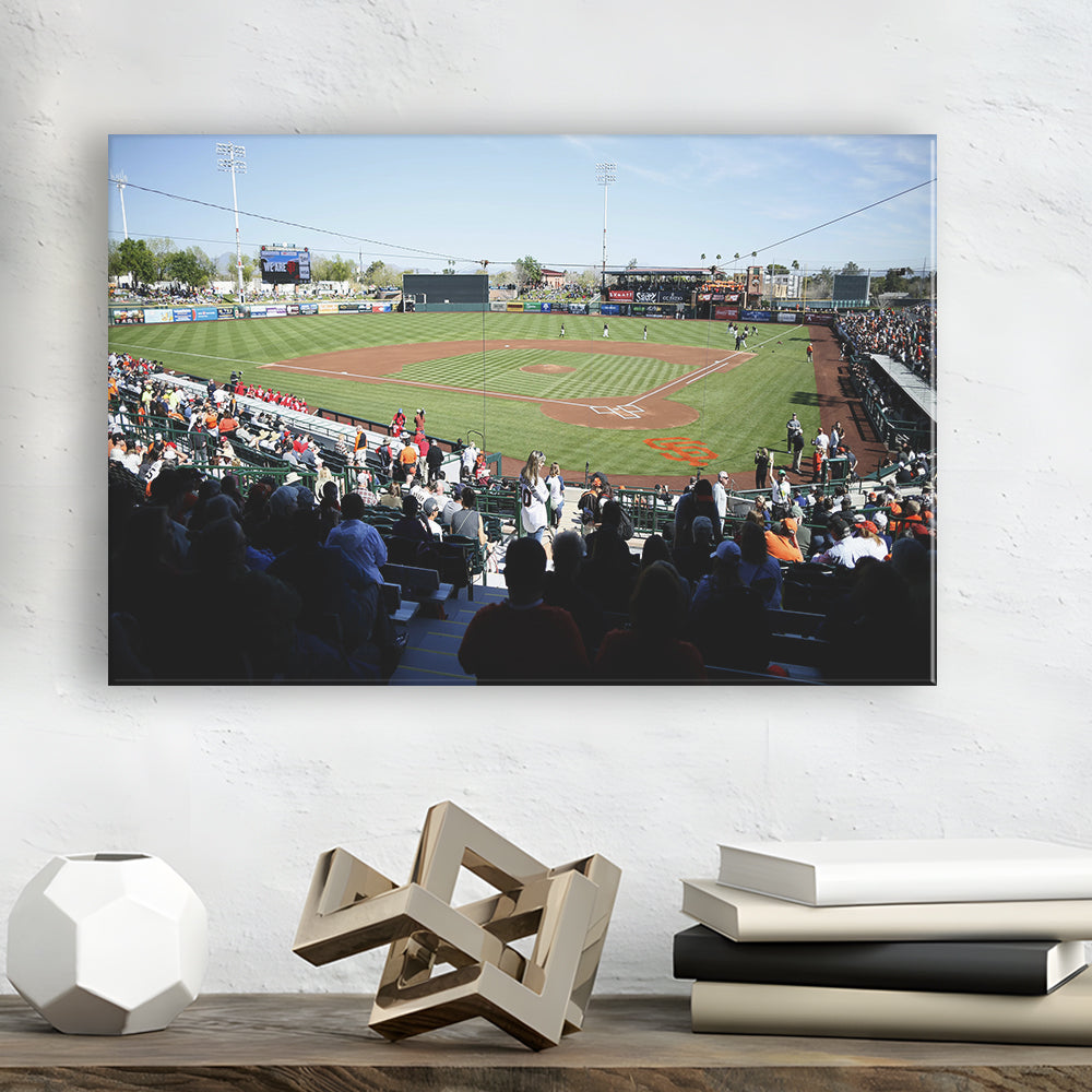Scottsdale Stadium in Scottsdale, Stadium Canvas, Sport Art, Gift for him, Man Cave Decor, Art Print, Canvas Print Wall Art