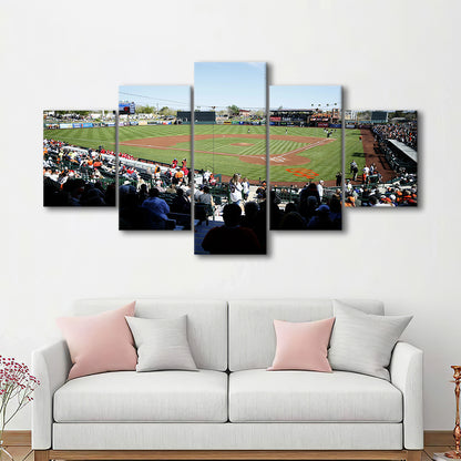 Scottsdale Stadium in Scottsdale, Stadium Canvas, Sport Art, Gift for him, 5 Panel, Large Canvas, Canvas Print Wall Art
