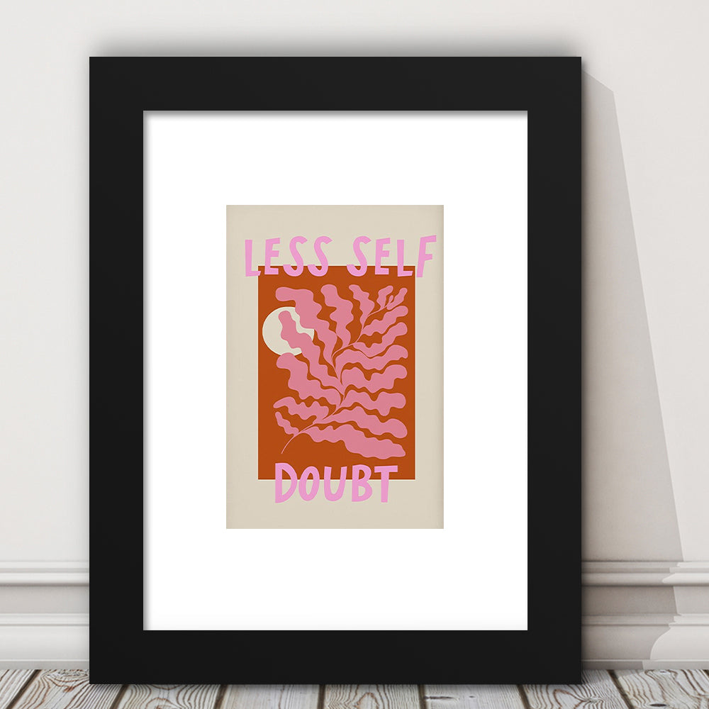 Self Love Wall Art Print Eclectic Home Decor Wall Art Modern Art, Framed Art Prints White Border Wall Decor