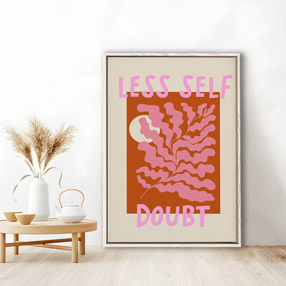 Self Love Wall Art Print Eclectic Home Decor Wall Art Modern Art, Framed Canvas Prints Wall Art