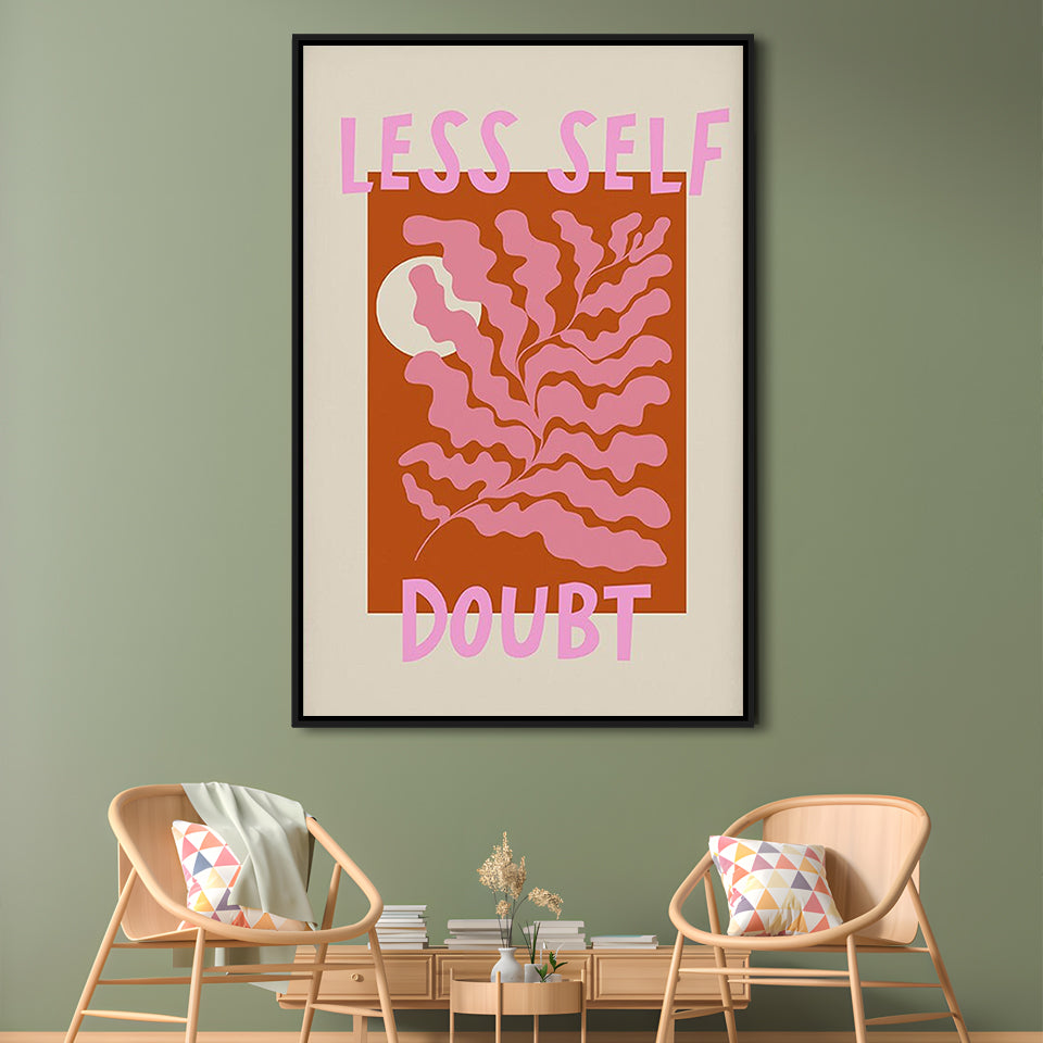 Self Love Wall Art Print Eclectic Home Decor Wall Art Modern Art, Framed Canvas Prints Wall Art