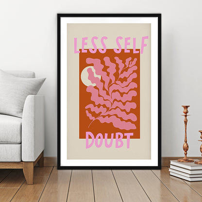 Self Love Wall Art Print Eclectic Home Decor Wall Art Modern Art, Framed Art Prints White Border Wall Decor