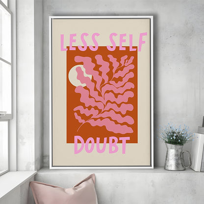 Self Love Wall Art Print Eclectic Home Decor Wall Art Modern Art, Framed Canvas Prints Wall Art