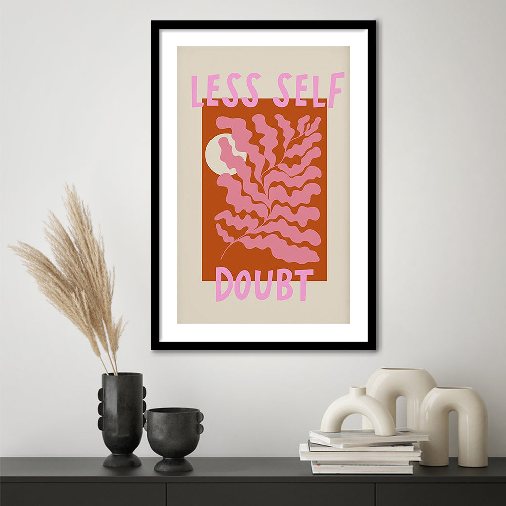 Self Love Wall Art Print Eclectic Home Decor Wall Art Modern Art, Framed Art Prints White Border Wall Decor