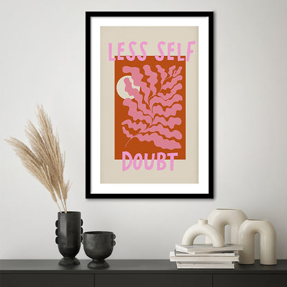 Self Love Wall Art Print Eclectic Home Decor Wall Art Modern Art, Framed Art Prints White Border Wall Decor