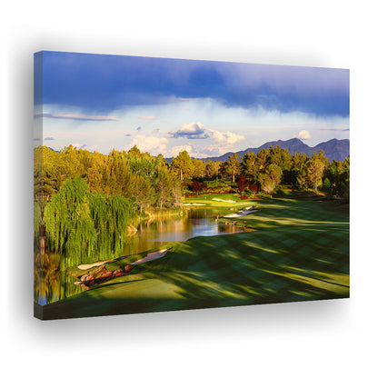 Shadow Creek Golf Club, Hole 04, North Las Vegas, Nevada, Golf Art Print,Gifts Golf Lover