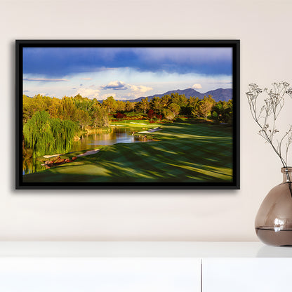 Shadow Creek Golf Club, Hole 04, North Las Vegas, Nevada, Floating Framed Canvas Print Wall Art