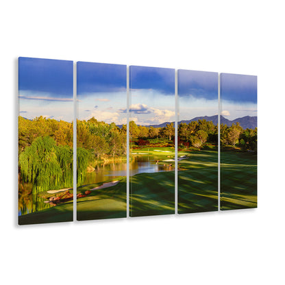 Shadow Creek Golf Club, Hole 04, North Las Vegas, Nevada, Golf Art Print, Extra Large Canvas Print Wall Art