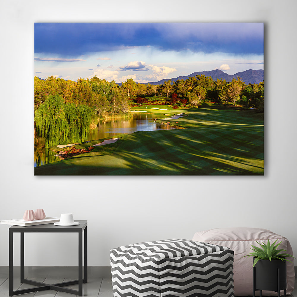 Shadow Creek Golf Club, Hole 04, North Las Vegas, Nevada, Golf Art Print,Gifts Golf Lover