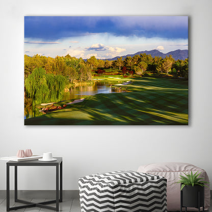 Shadow Creek Golf Club, Hole 04, North Las Vegas, Nevada, Golf Art Print,Gifts Golf Lover