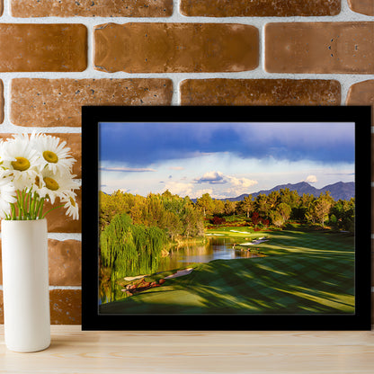 Shadow Creek Golf Club, Hole 04, North Las Vegas, Nevada, Framed Art Print Wall Decor, Picture Framed