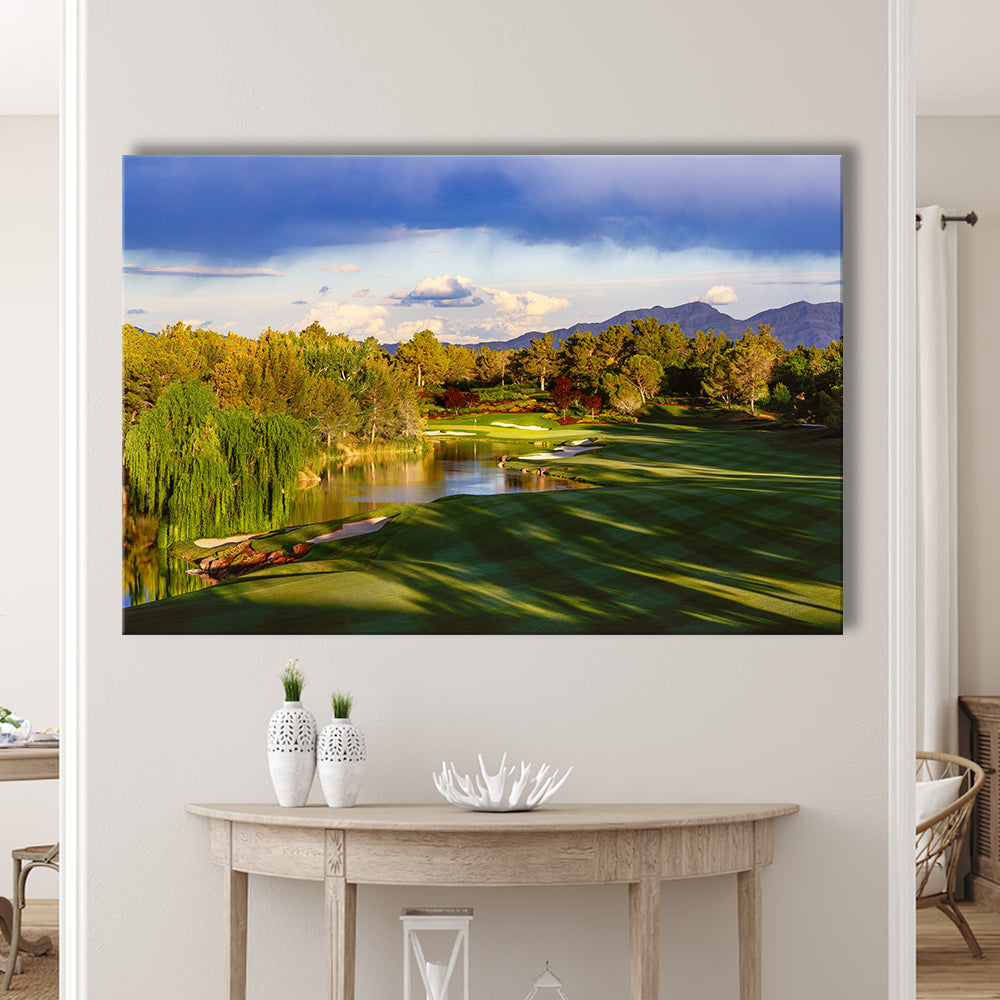 Shadow Creek Golf Club, Hole 04, North Las Vegas, Nevada, Golf Art Print,Gifts Golf Lover