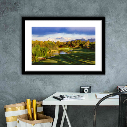 Shadow Creek Golf Club, Hole 04, North Las Vegas, Nevada, Goft Art Print, Framed Art Print White Border Wall Decor