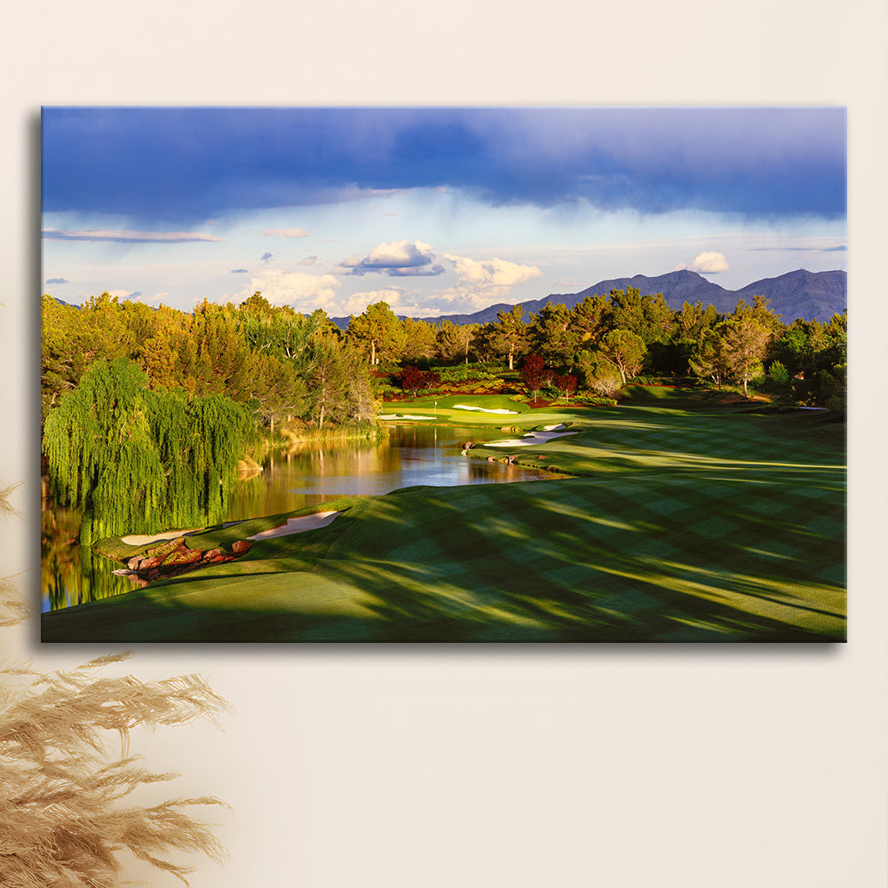 Shadow Creek Golf Club, Hole 04, North Las Vegas, Nevada, Golf Art Print,Gifts Golf Lover