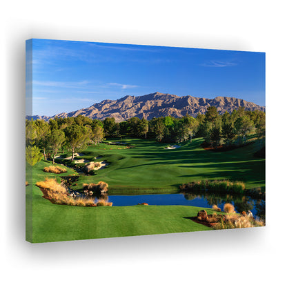 Shadow Creek Golf Club Hole 09, North Las Vegas, Nevada, Golf Art Print,Gifts Golf Lover