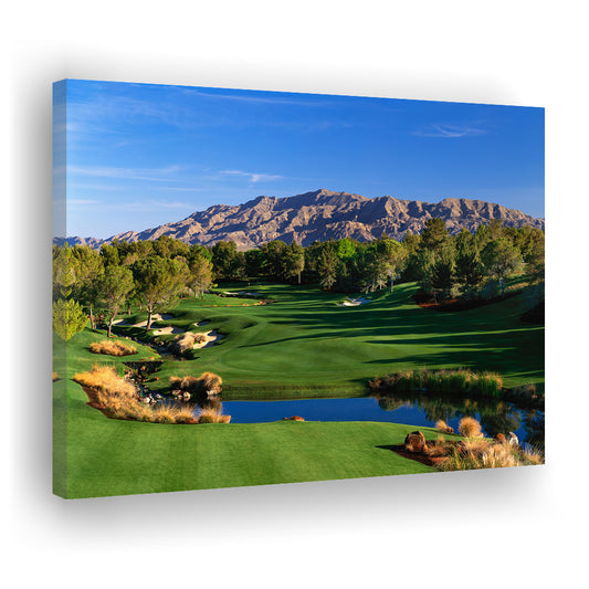 Shadow Creek Golf Club Hole 09, North Las Vegas, Nevada, Golf Art Print,Gifts Golf Lover