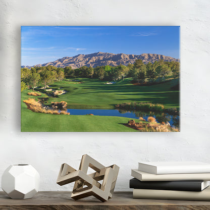 Shadow Creek Golf Club Hole 09, North Las Vegas, Nevada, Golf Art Print,Gifts Golf Lover